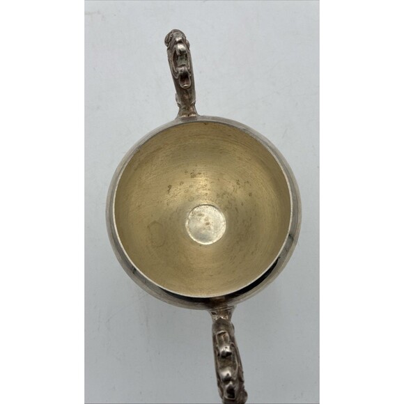 Vintage Sugar Bowl With Lid Ornate Handles Silver-plated. - Picture 5 of 9